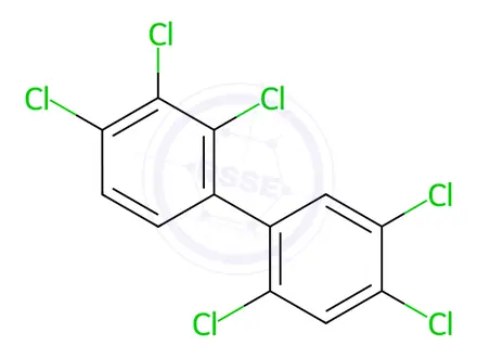 Chemical structure of PCB 138