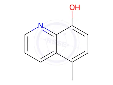 Chemical structure of 5-methylquinolin-8-ol