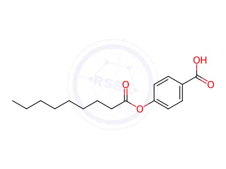 Chemical structure of 4-(Nonanoyloxy)benzoic acid