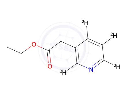 Chemical structure of Ethyl 2-(pyridin-3-yl-d4)acetate