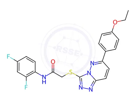 Chemical structure of N-(2,4-difluorophenyl)-2-[[6-(4-ethoxyphenyl)-[1,2,4]triazolo[4,3-b]pyridazin-3-yl]sulfanyl]acetamide