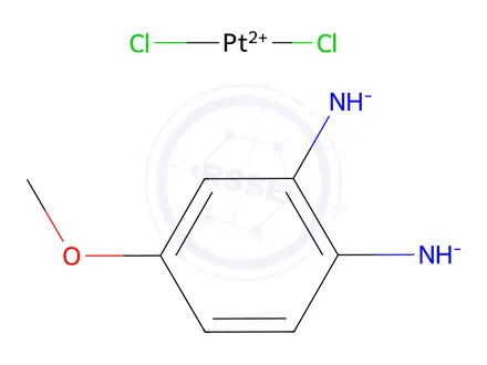Chemical structure of Dichloro(4-methoxy-1,2-benzenediamine)platinum