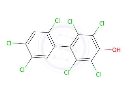 Chemical structure of 2,2',3,4',5,5',6-Heptachloro-[1,1'-biphenyl]-4-ol