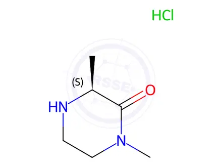 Chemical structure of (3S)-1,3-dimethylpiperazin-2-one;hydrochloride