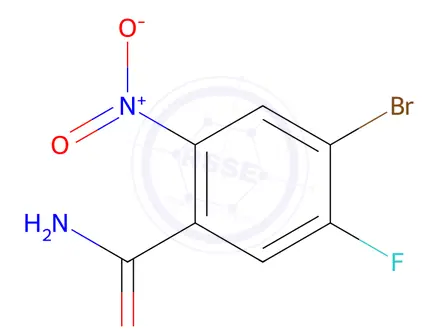 Chemical structure of 4-Bromo-5-fluoro-2-nitrobenzamide