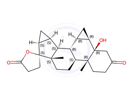 Chemical structure of 5-beta-Hydroxy Drospirenone Lactone