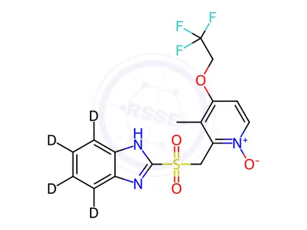 Chemical structure of Lansoprazole-d4 Sulfone N-Oxide