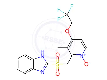 Chemical structure of Lansoprazole Sulfone N-Oxide