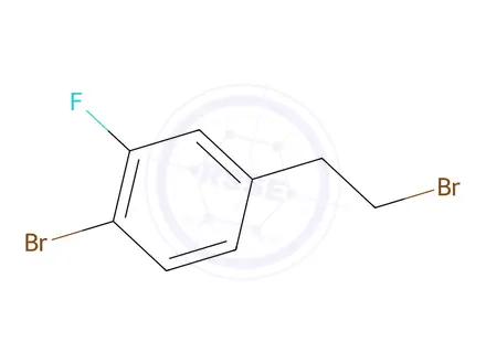 Chemical structure of 1-Bromo-4-(2-bromoethyl)-2-fluorobenzene