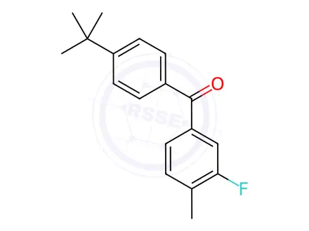 Chemical structure of (4-(Tert-butyl)phenyl)(3-fluoro-4-methylphenyl)methanone