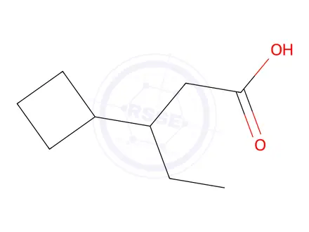 Chemical structure of 3-Cyclobutylpentanoic acid