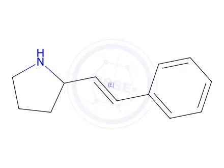 Chemical structure of 2-Styrylpyrrolidine