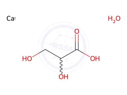 Chemical structure of Calcium 2,3-dihydroxypropanoate dihydrate