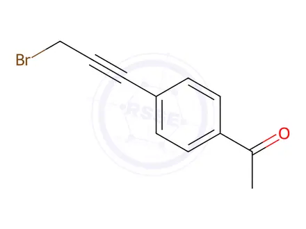 Chemical structure of Ethanone, 1-[4-(3-bromo-1-propyn-1-yl)phenyl]-