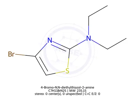 Chemical structure of 4-Bromo-N,N-diethylthiazol-2-amine