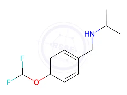 Chemical structure of N-[4-(Difluoromethoxy)benzyl]propan-2-amine