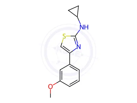 Chemical structure of n-Cyclopropyl-4-(3-methoxyphenyl)thiazol-2-amine