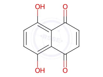 Chemical structure of 5,8-Dihydroxy-1,4-naphthoquinone