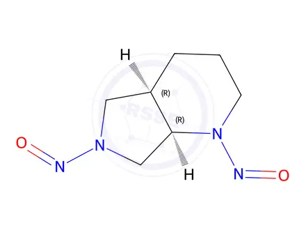 Chemical structure of (4aR,7aR)-1,6-dinitrosooctahydro-1H-pyrrolo[3,4-b]pyridine