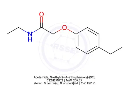 Chemical structure of Acetamide, N-ethyl-2-(4-ethylphenoxy)-(9CI)