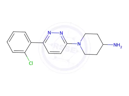 Chemical structure of 1-[6-(2-Chlorophenyl)pyridazin-3-yl]piperidin-4-amine