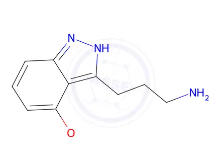 Chemical structure of 3-(4-Methoxy-1H-indazol-3-yl)propan-1-amine