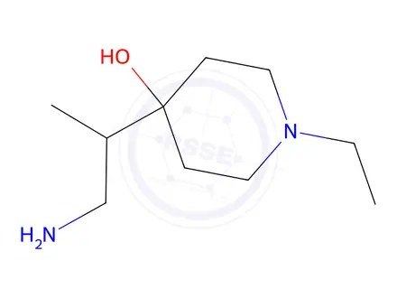 Chemical structure of 4-(1-Aminopropan-2-yl)-1-ethylpiperidin-4-ol