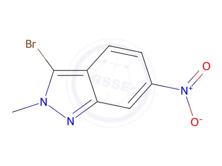 Chemical structure of 3-Bromo-2-Methyl-6-Nitro-2h-Indazole