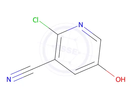 Chemical structure of 2-Chloro-5-hydroxypyridine-3-carbonitrile