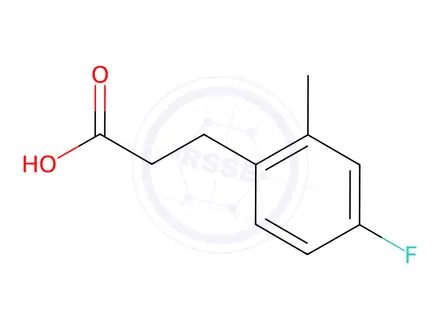 Chemical structure of 3-(4-Fluoro-2-methyl-phenyl)-propionic acid