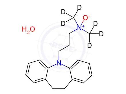 Chemical structure of Imipramine-d6 N-Oxide Monohydrate