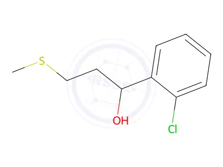 Chemical structure of 1-(2-Chlorophenyl)-3-(methylthio)-1-propanol