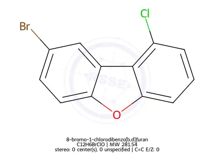 Chemical structure of 8-bromo-1-chlorodibenzo[b,d]furan