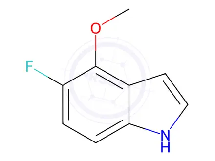 Chemical structure of 5-Fluoro-4-methoxy-1H-indole