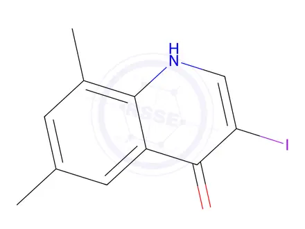 Chemical structure of 3-Iodo-6,8-dimethylquinolin-4(1H)-one