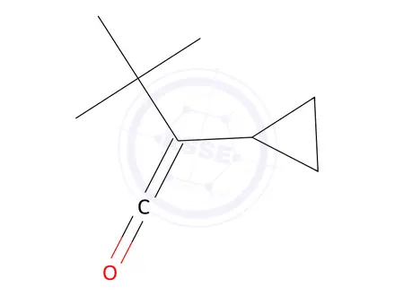 Chemical structure of 1-Buten-1-one, 2-cyclopropyl-3,3-dimethyl-(9CI)