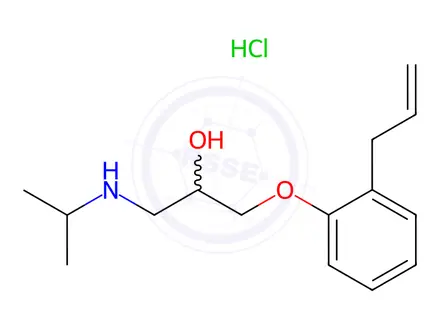 Chemical structure of Alprenolol hydrochloride