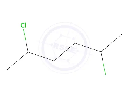 Chemical structure of 2,5-DICHLOROHEXANE