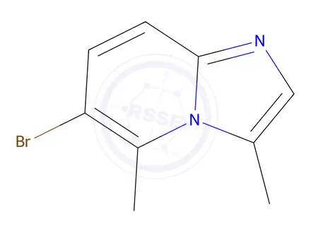 Chemical structure of 6-bromo-3,5-dimethylimidazo[1,2-a]pyridine