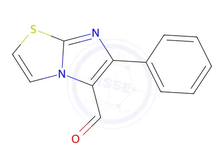Chemical structure of 6-Phenyl-imidazo[2,1-b]thiazole-5-carbaldehyde