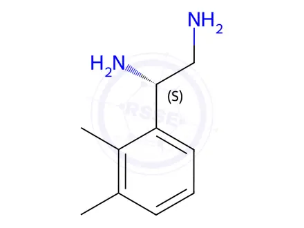 Chemical structure of (1S)-1-(2,3-DIMETHYLPHENYL)ETHANE-1,2-DIAMINE DIHYDROCHLORIDE