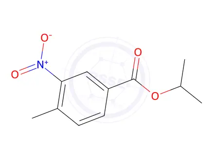 Chemical structure of isopropyl 3-nitro-p-toluate