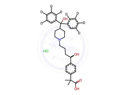 Chemical structure of Fexofenadine-d10 Hydrochloride