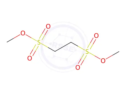 Chemical structure of 1,2-Ethanedisulfonic Acid Dimethyl Ester