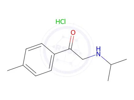 Chemical structure of 2-Isopropylamino-4’-methylacetophenone Hydrochloride
