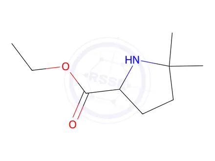 Chemical structure of ethyl 5,5-dimethylpyrrolidine-2-carboxylate