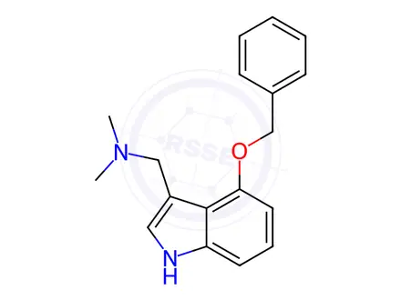 Chemical structure of 4-Benzyloxygramine