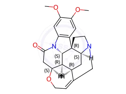 Chemical structure of Brucine