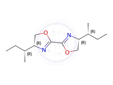 Chemical structure of (4R,4'R)-4,4'-Di((R)-sec-butyl)-4,4',5,5'-tetrahydro-2,2'-bioxazole