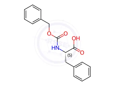 Chemical structure of N-(Carbobenzyloxy)-L-phenylalanine